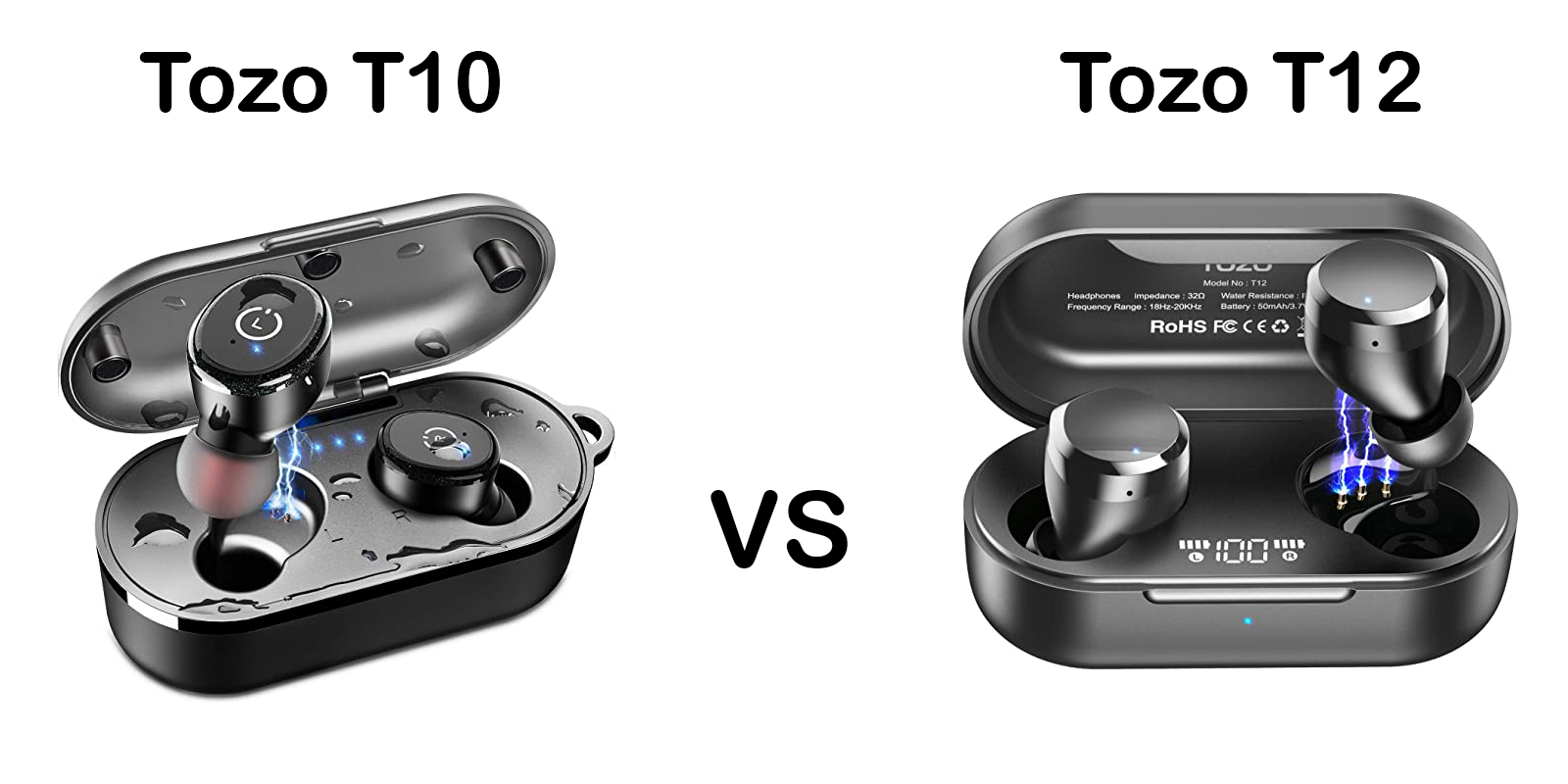 Tozo T10 vs T12 / what's the major differences - smartphone accessories  review